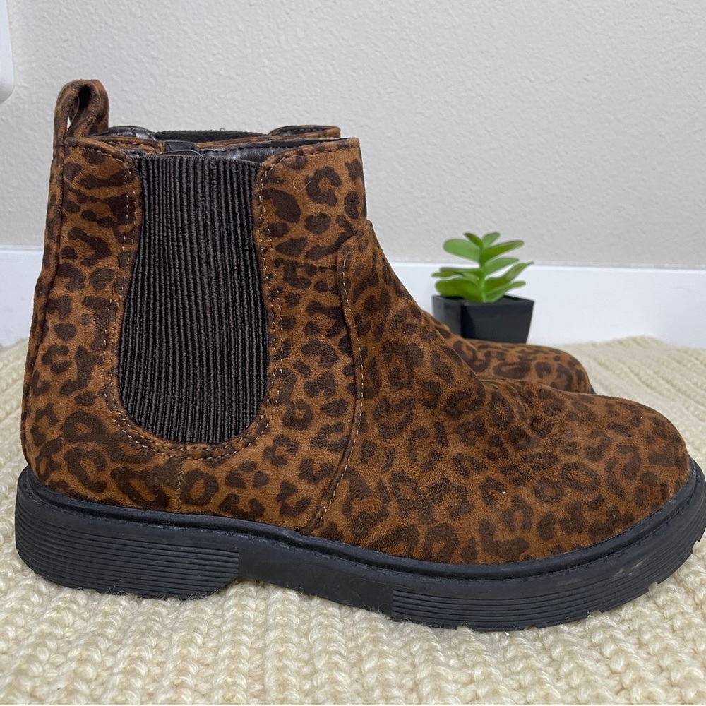 Cat & Jack Cheetah Boots Girls Size 4